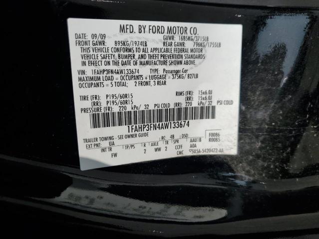 2010 FORD FOCUS SE - 1FAHP3FN4AW133674