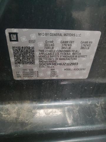 2018 CHEVROLET SILVERADO 1GCVKREH8JZ112903