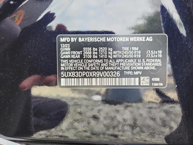2024 BMW X3 M40I 5UX83DP0XR9V00326