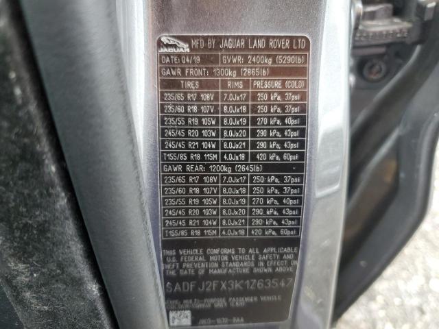 2019 JAGUAR E-PACE S SADFJ2FX3K1Z63547