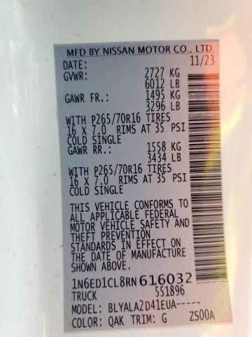 2024 NISSAN FRONTIER S #3296896841