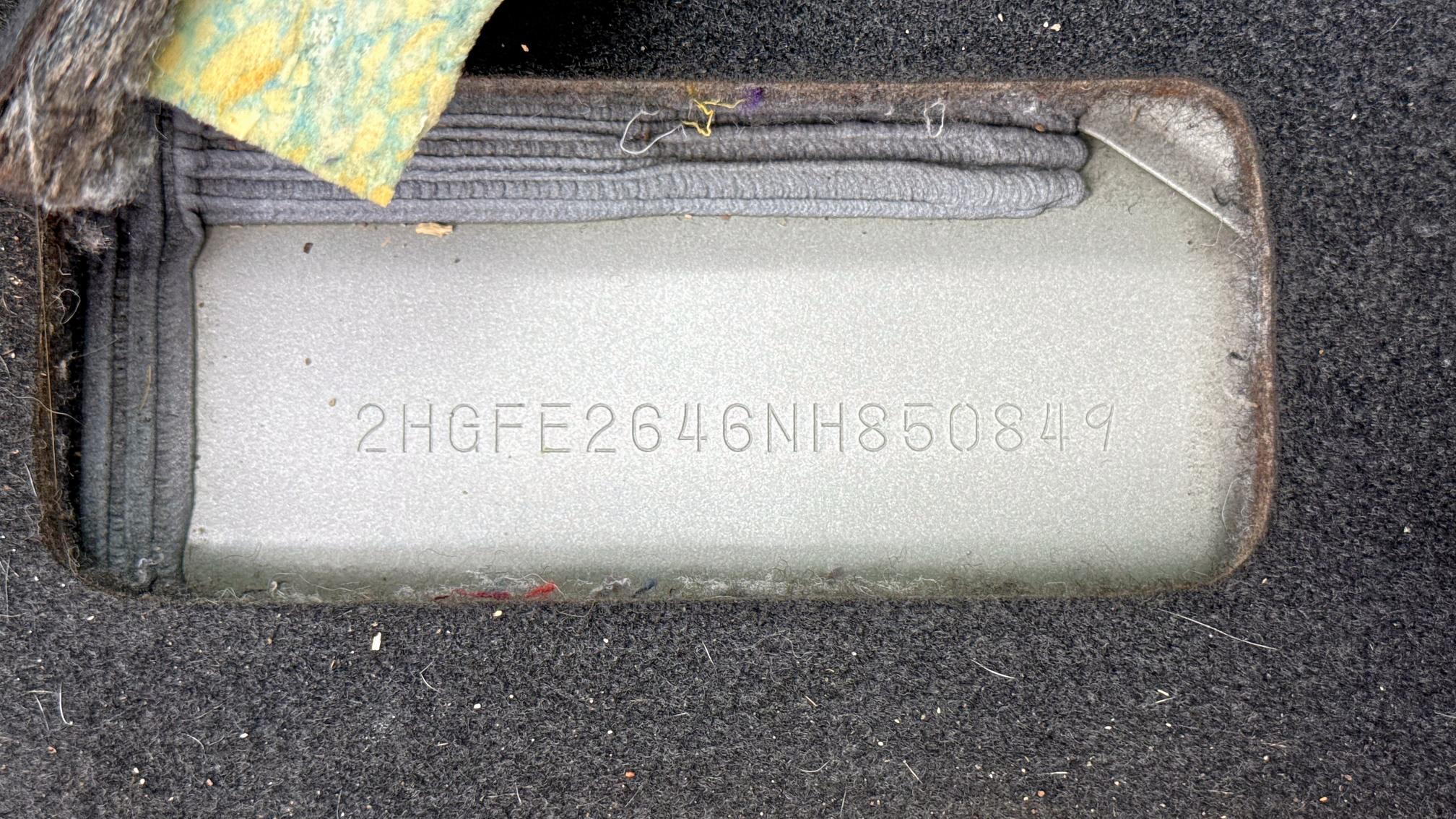 2022 HONDA CIVIC - 2HGFE2646NH850849