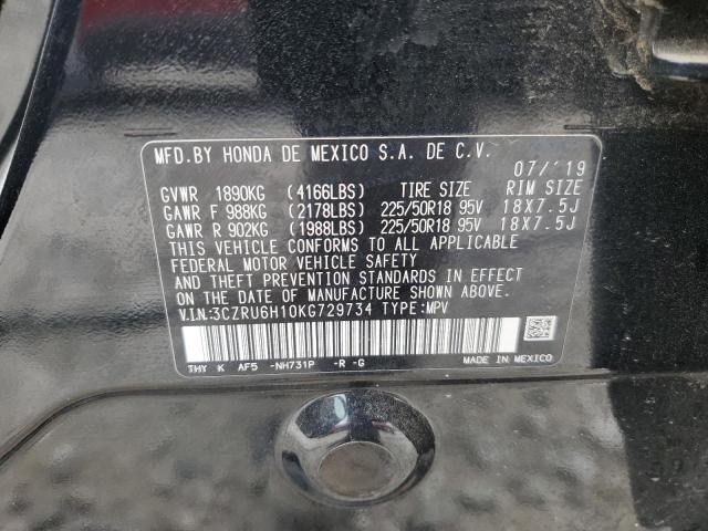 2019 HONDA HR-V SPORT 3CZRU6H10KG729734