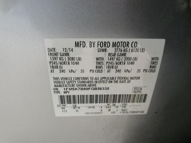 2015 FORD EXPLORER 1FM5K7B89FGB56335
