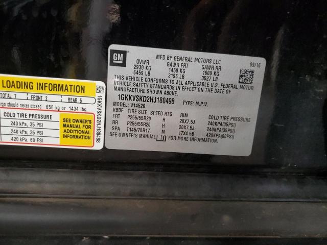 2017 GMC ACADIA LIM 1GKKVSKD2HJ180498