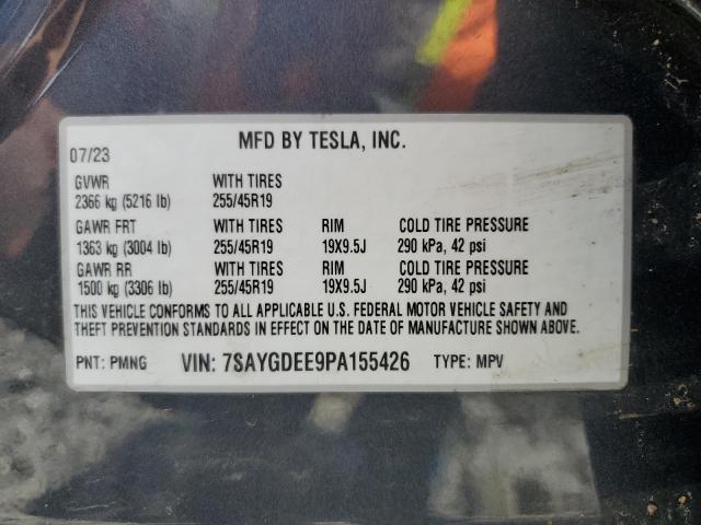 2023 TESLA MODEL Y 7SAYGDEE9PA155426