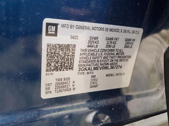 2021 GMC TERRAIN SL 3GKALMEV0ML367274