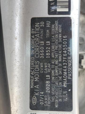 2015 KIA RIO LX KNADM4A37F6455016