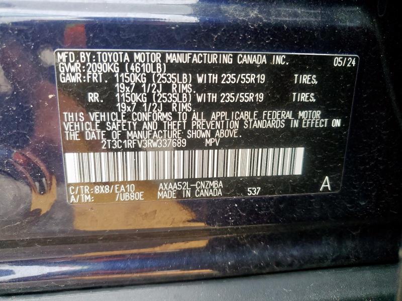 2024 TOYOTA RAV4 XLE P 2T3C1RFV3RW337689