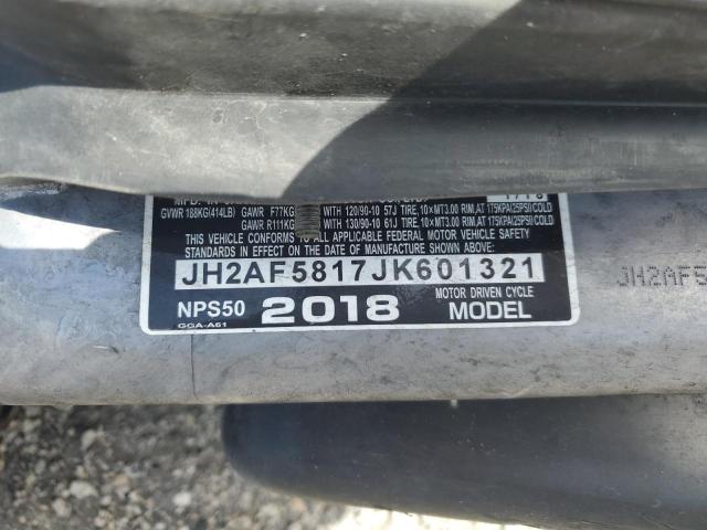 2018 HONDA NPS50 JH2AF5817JK601321