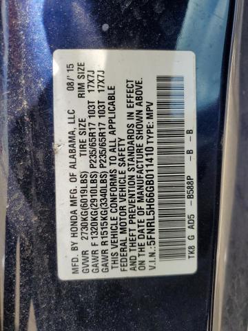 2016 HONDA ODYSSEY EX 5FNRL5H66GB011410