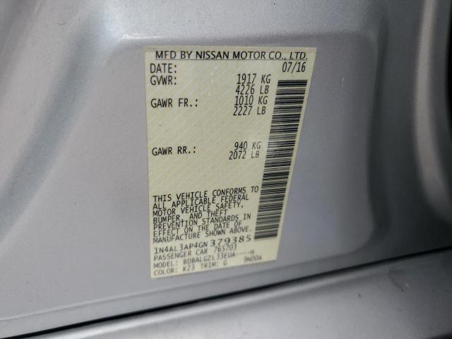 2016 NISSAN ALTIMA 2.5 - 1N4AL3AP4GN379385
