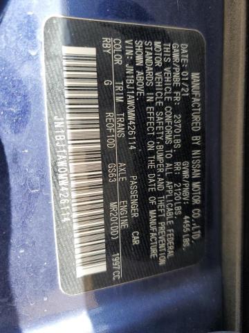 2021 NISSAN ROGUE SPOR JN1BJ1AW0MW426114