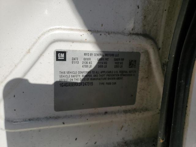 2013 BUICK LACROSSE - 1G4GA5ERXDF247315