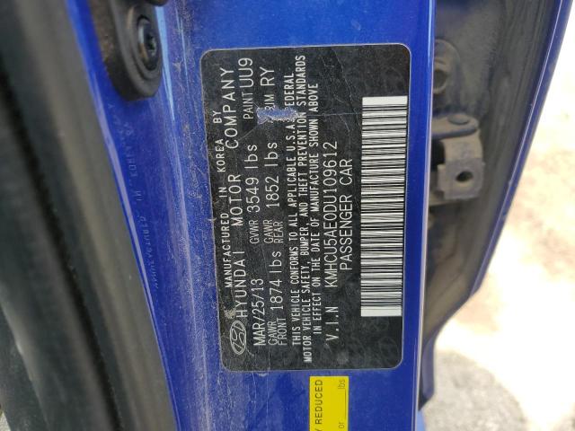 2013 HYUNDAI ACCENT GLS - KMHCU5AE0DU109612