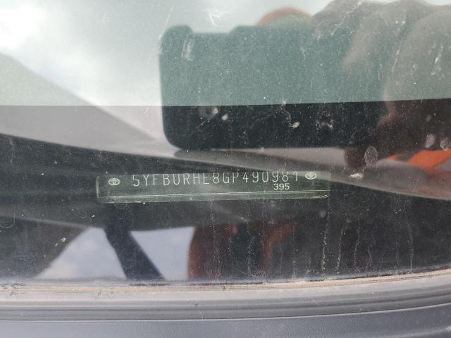 2016 TOYOTA COROLLA L 5YFBURHE8GP490981