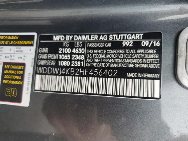 2017 MERCEDES-BENZ C 300 4MAT WDDWJ4KB2HF456402