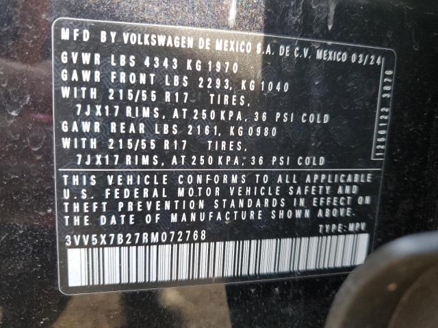 2024 VOLKSWAGEN TAOS S 3VV5X7B27RM072768