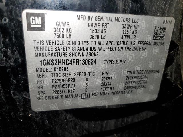 2015 GMC YUKON XL K 1GKS2HKC4FR130624