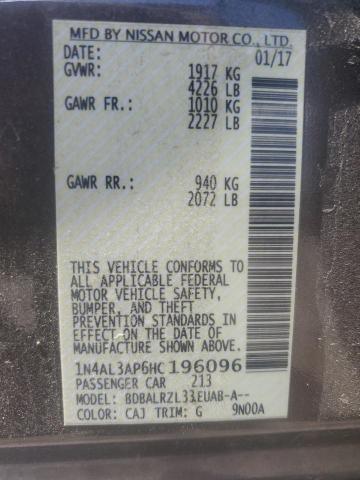 2017 NISSAN ALTIMA 2.5 1N4AL3AP6HC196096