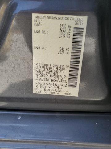 2015 NISSAN ALTIMA 2.5 - 1N4AL3AP4FN884602