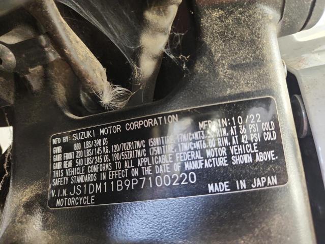 2023 SUZUKI GSX-R1000 JS1DM11B9P7100220
