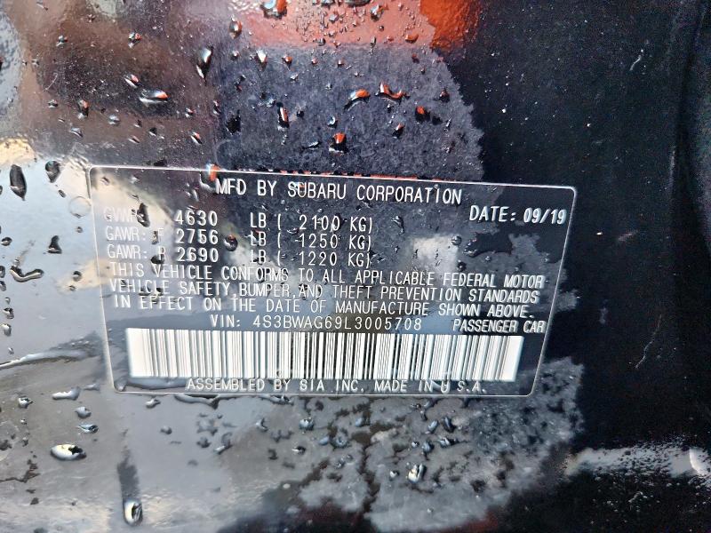 2020 SUBARU LEGACY SPO 4S3BWAG69L3005708