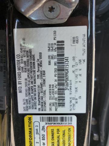 2016 FORD FUSION TITANIUM - 3FA6P0K99GR151341