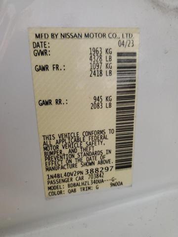 2023 NISSAN ALTIMA SV 1N4BL4DV2PN388297