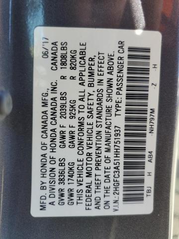 2017 HONDA CIVIC SI 2HGFC3A51HH751937