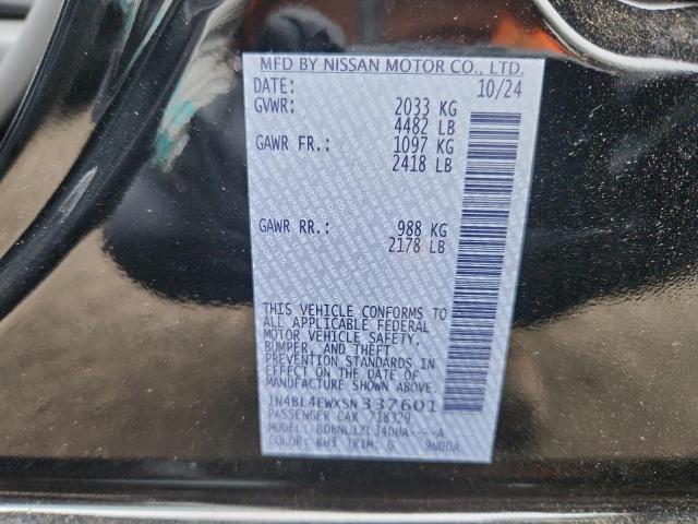2025 NISSAN ALTIMA SL 1N4BL4EWXSN337601