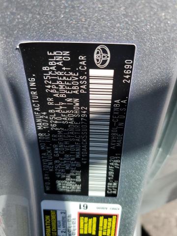 2025 TOYOTA CAMRY XSE 4T1DAACK5SU077942