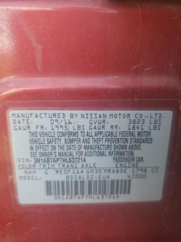 2017 NISSAN SENTRA S - 3N1AB7AP7HL637214