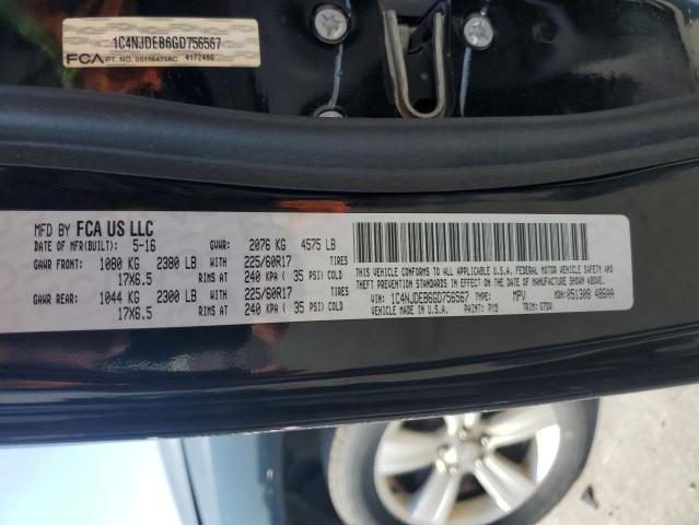 2016 JEEP COMPASS LA 1C4NJDEB6GD756567