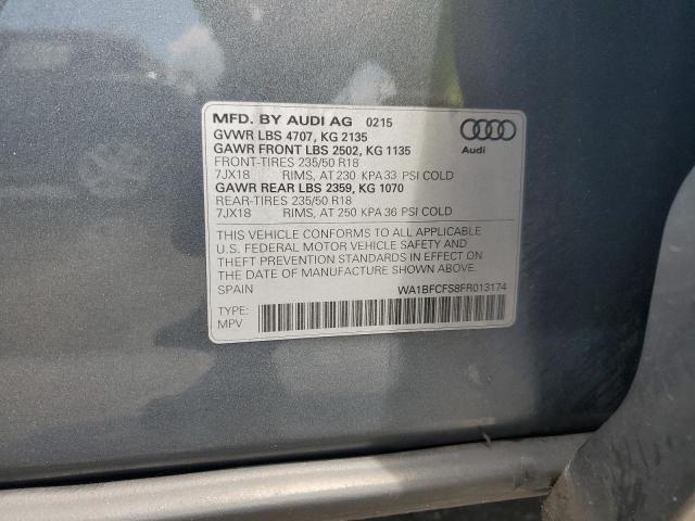 2015 AUDI Q3 PREMIUM PLUS WA1BFCFS8FR013174