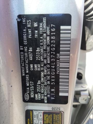 2018 KIA OPTIMA EX 5XXGU4L37JG238167