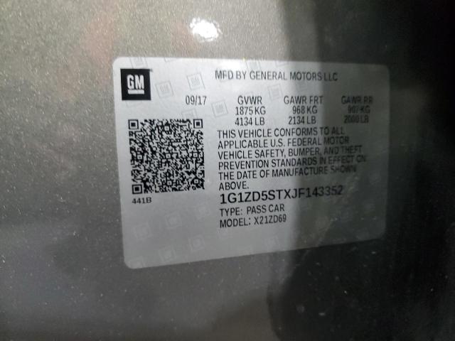 2018 CHEVROLET MALIBU LT - 1G1ZD5STXJF143352
