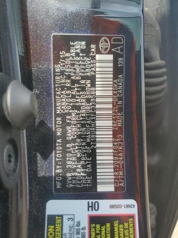 2015 TOYOTA COROLLA L - 2T1BURHEXFC339588