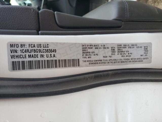 2020 JEEP GRAND CHER - 1C4RJFBG9LC383649