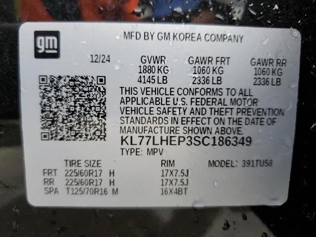 2025 CHEVROLET TRAX 1LT KL77LHEP3SC186349