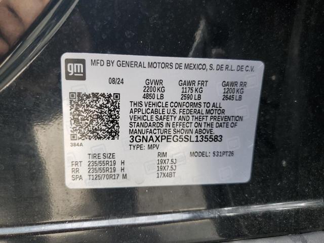 2025 CHEVROLET EQUINOX LT 3GNAXPEG5SL135583