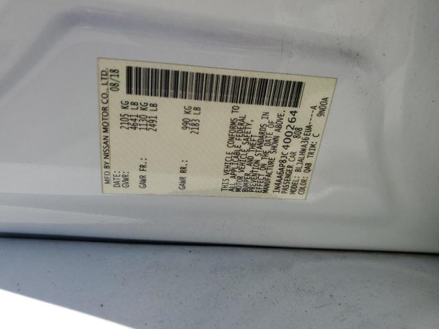 2018 NISSAN MAXIMA 3.5 - 1N4AA6AP8JC400264