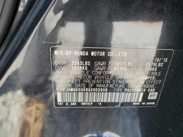 2016 HONDA FIT LX JHMGK5H58GX002908