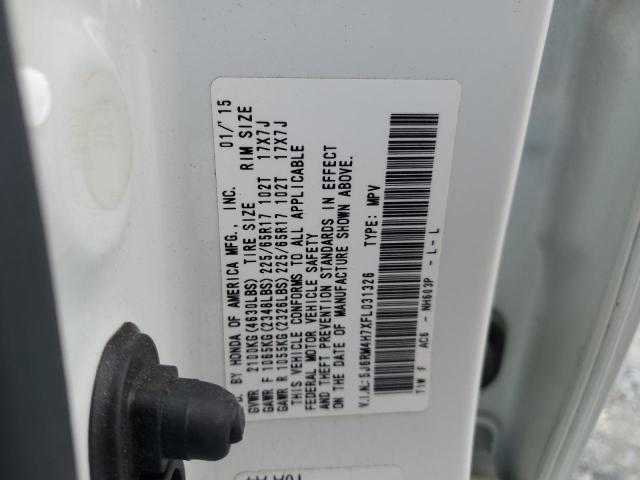 2015 HONDA CR-V EXL 5J6RM4H7XFL031326