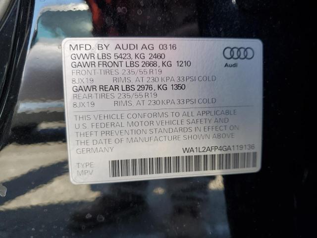 2016 AUDI Q5 PREMIUM - WA1L2AFP4GA119136