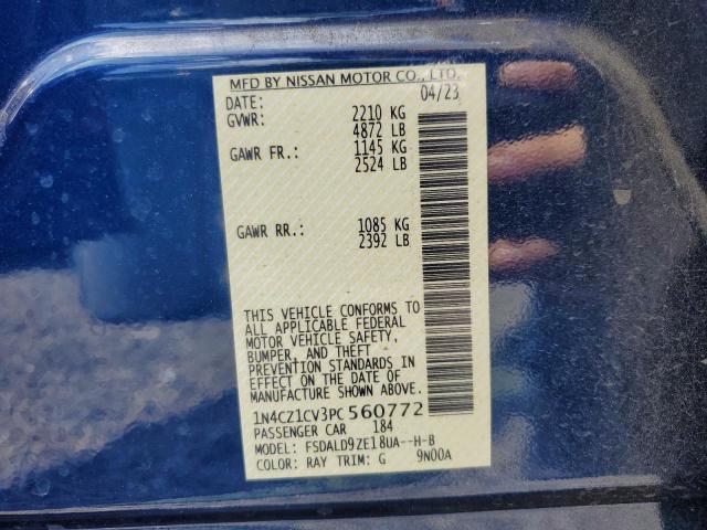 2023 NISSAN LEAF SV PL 1N4CZ1CV3PC560772