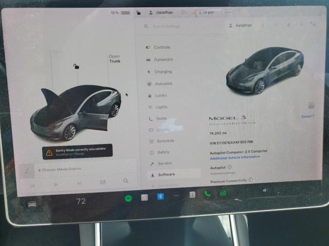 2019 TESLA MODEL 3 5YJ3E1EAXKF300798