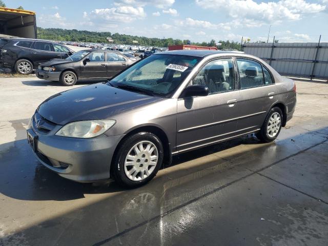HONDA CIVIC LX 2005 gray  gas 2HGES16665H599623 photo #1