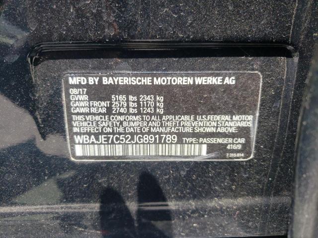 2018 BMW 540 XI WBAJE7C52JG891789