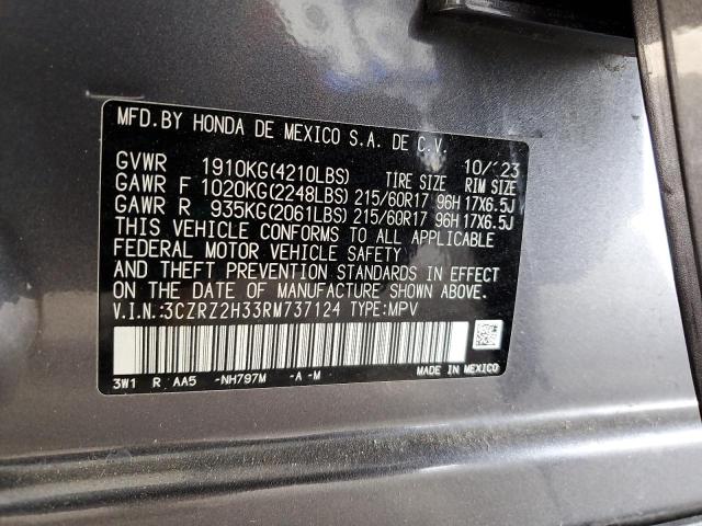2024 HONDA HR-V LX 3CZRZ2H33RM737124